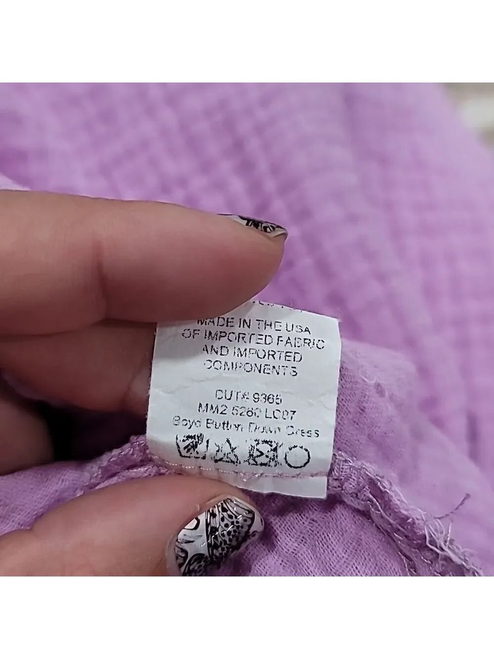 Show Me Your MuMu Boyd Button Down Shirt Size S Pink Purple NWT - Picture 10 of 11